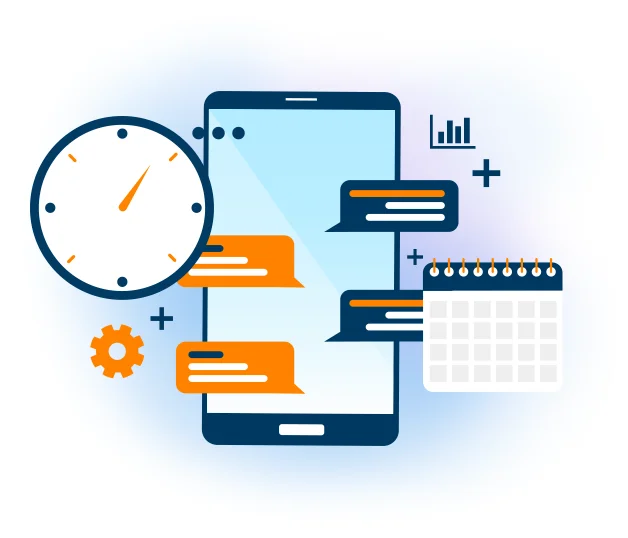 Broadcasting robot illustration